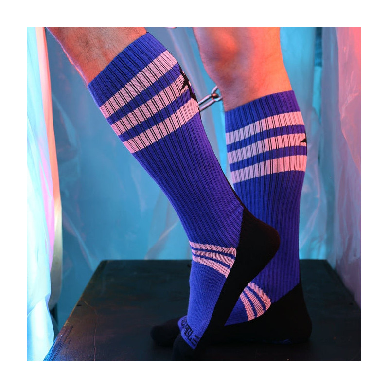 Breedwell Chaussettes hautes Retro Remix Bleues